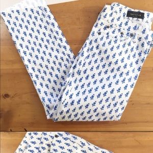 J.Crew blue and white “Toothpick” denim